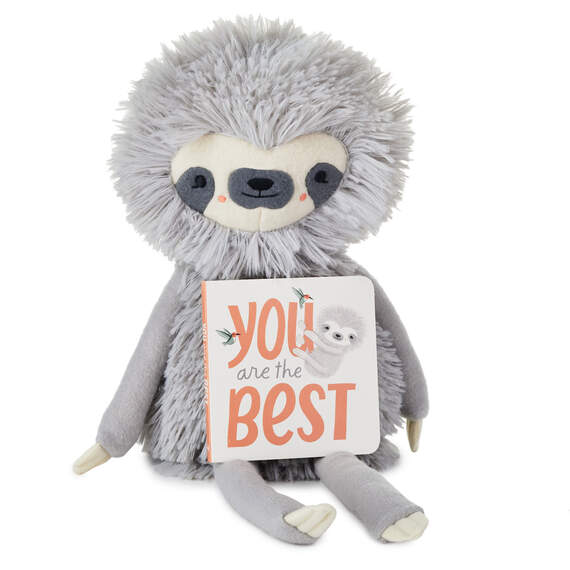 MopTops Sloth Stuffed Animal With You Are the Best Board Book