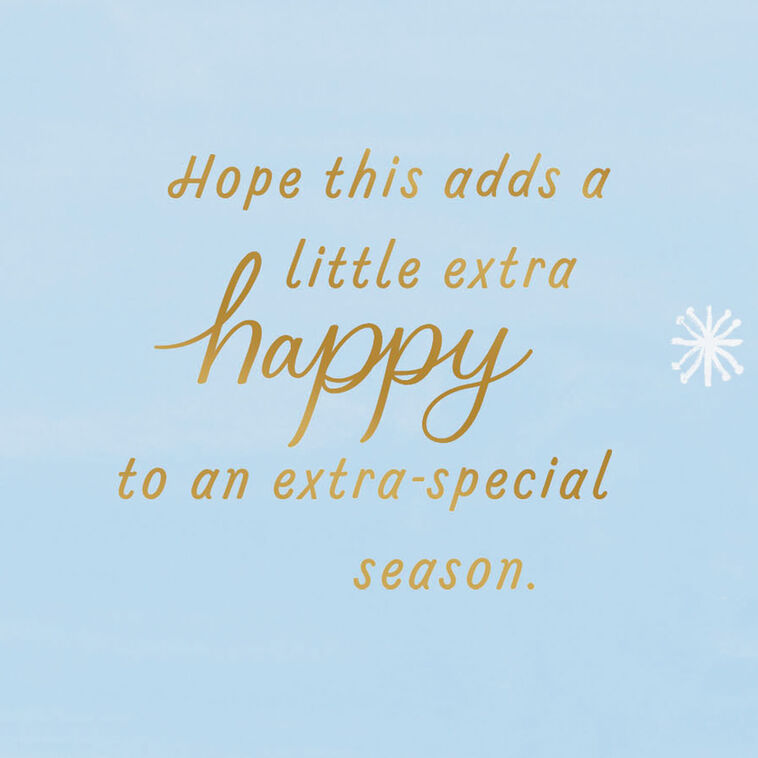 Ice-Skating Scene Gift Card Greeting Holiday Card Sentiment image number 2