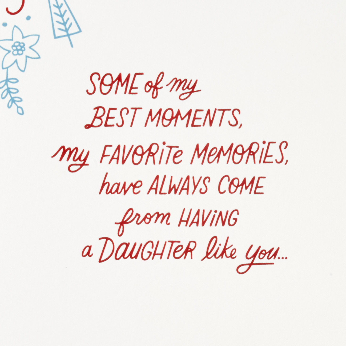 You'll Always Be My Little Girl Christmas Card for Daughter for only USD 6.59 | Hallmark