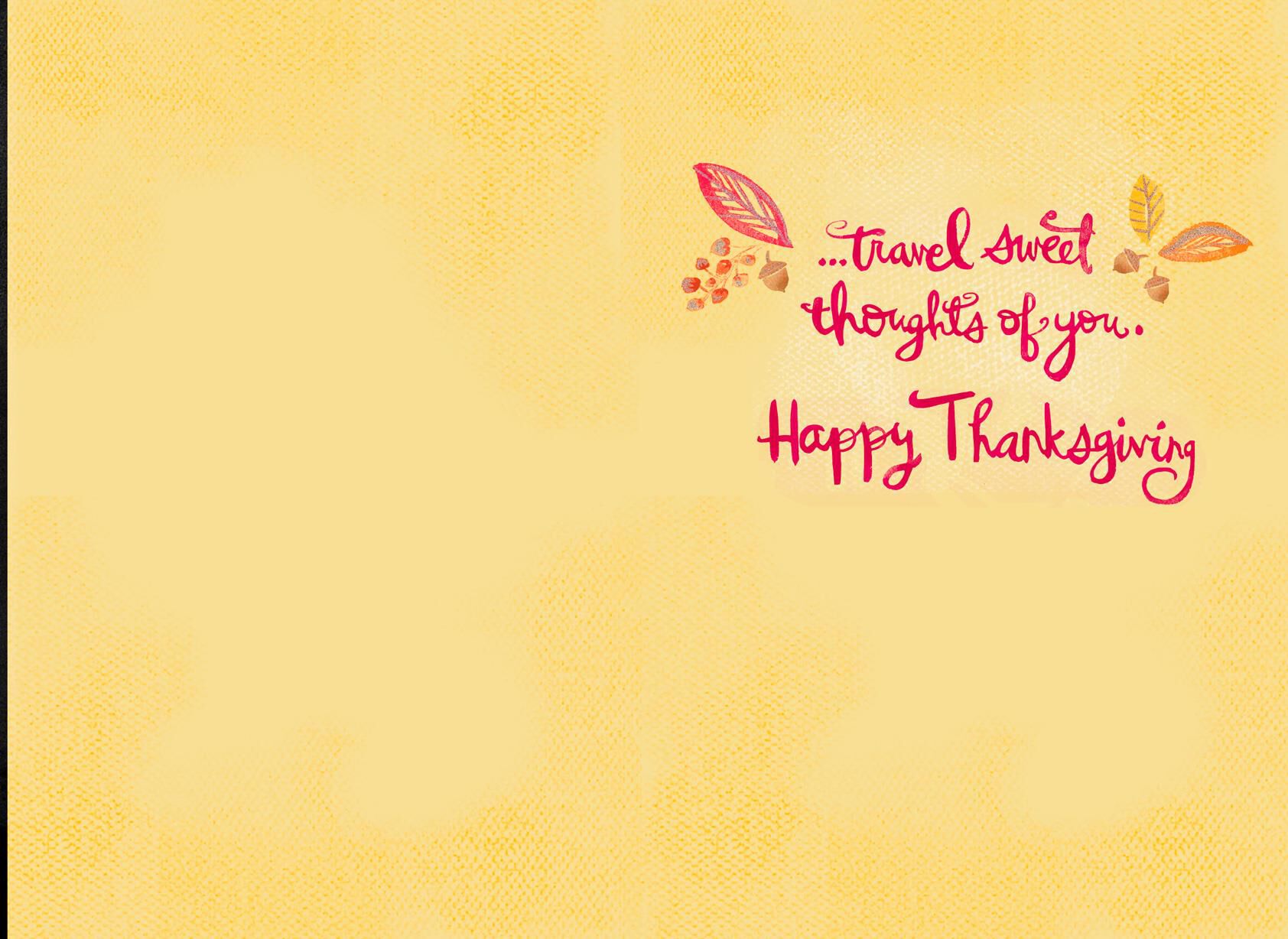Sending Sweet Thoughts Thanksgiving Card