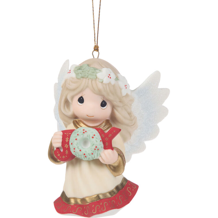 Precious Moments Joy to the World Annual Angel Ornament, 3.2"