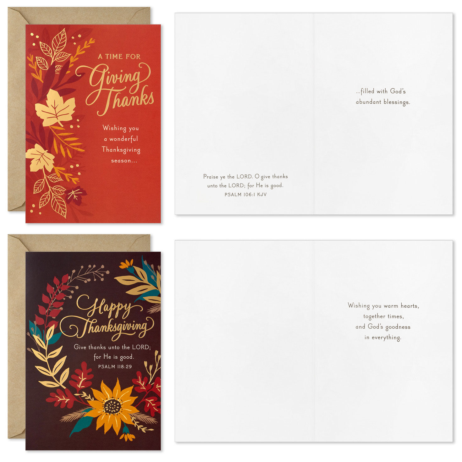 Blessings Religious Assorted Boxed Thanksgiving Cards, Pack of 16, , large image number 2