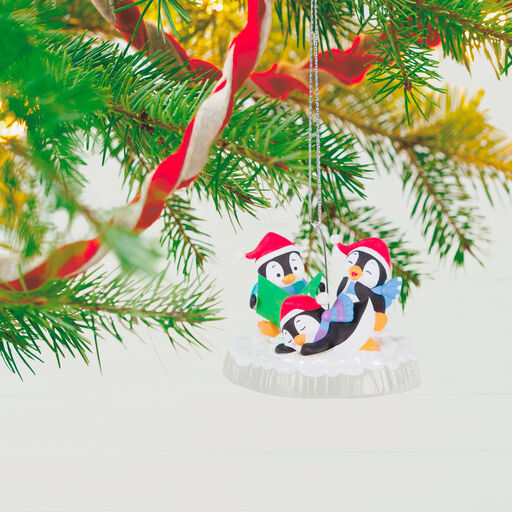 Not a Creature Was Stirring Penguins Ornament, 