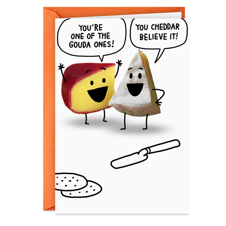 A Cheesy Wish Funny Birthday Card