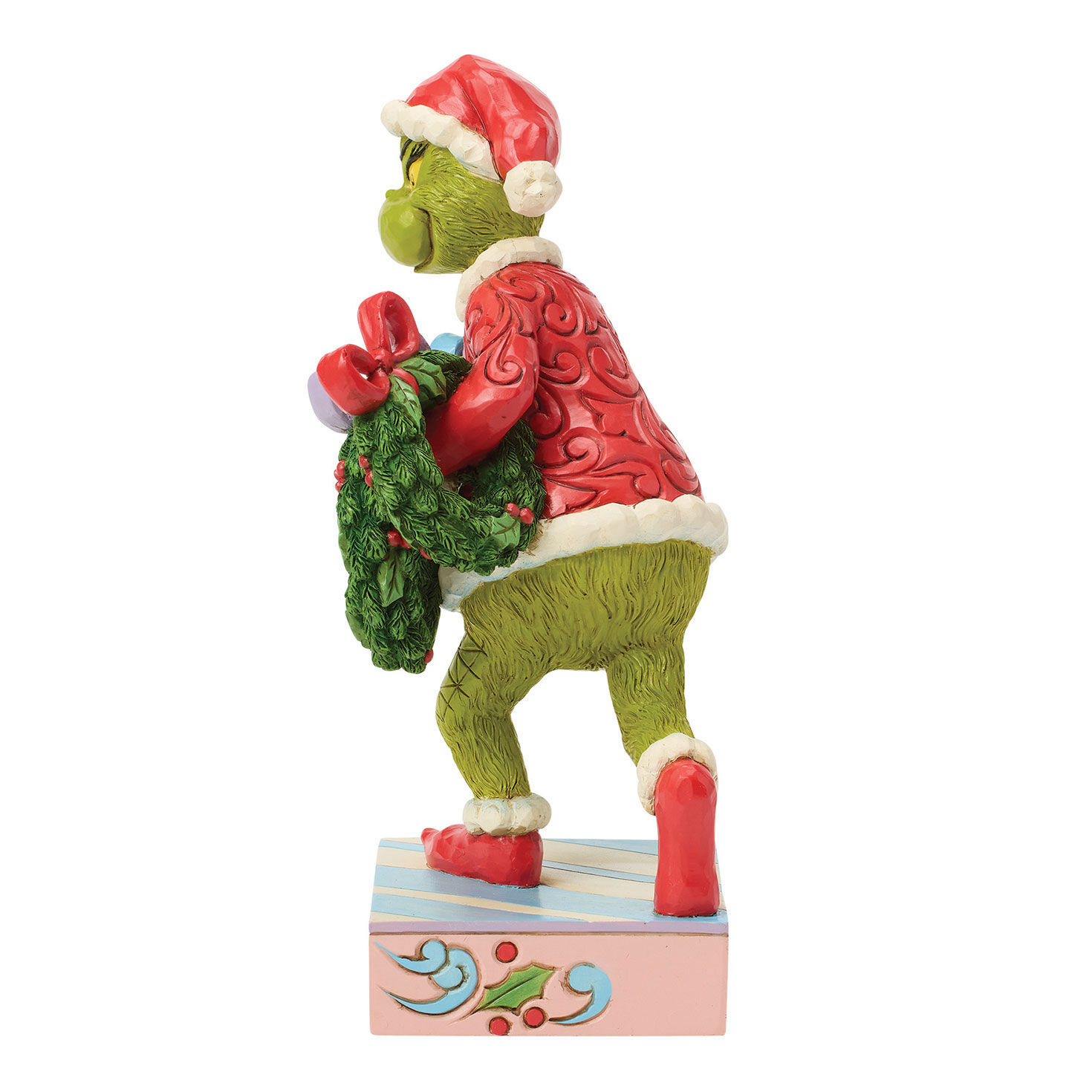 Jim Shore Grinch With Wreaths Statue side image number 3