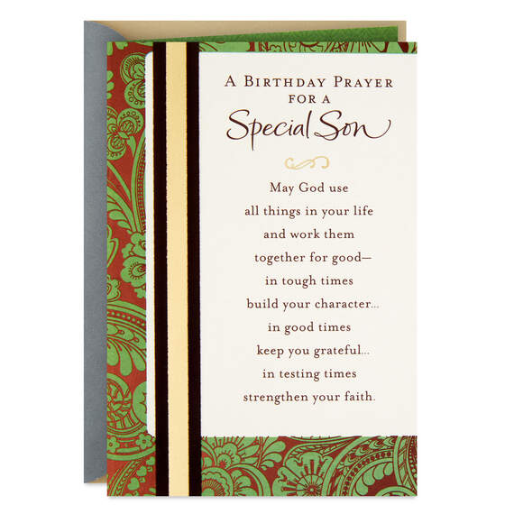 Every Blessing and Joy Religious Birthday Card for Son, , large image number 1