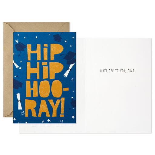 Assorted Bold and Bright Graduation Cards, Box of 12, 