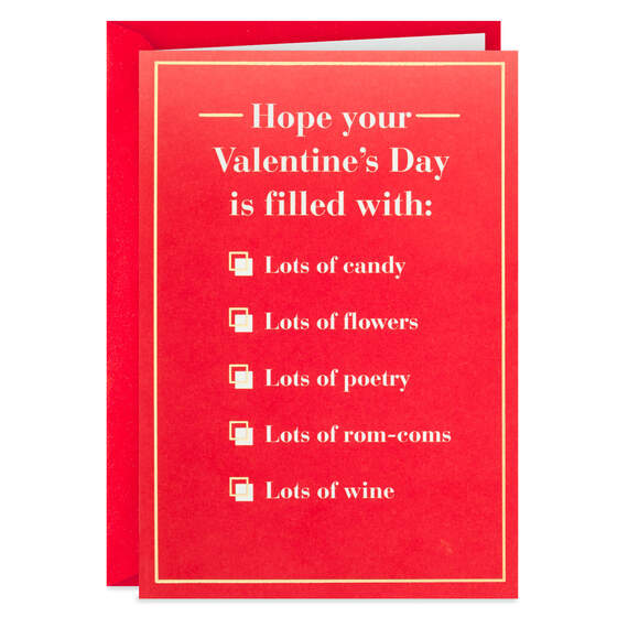 Wine First Funny Valentine's Day Card, , large image number 1