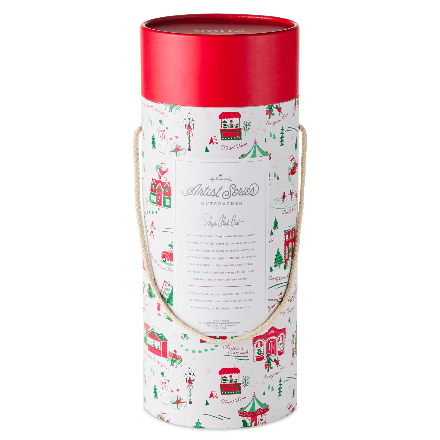 Toymaker Santa Wood Nutcracker Statue package back image number 5