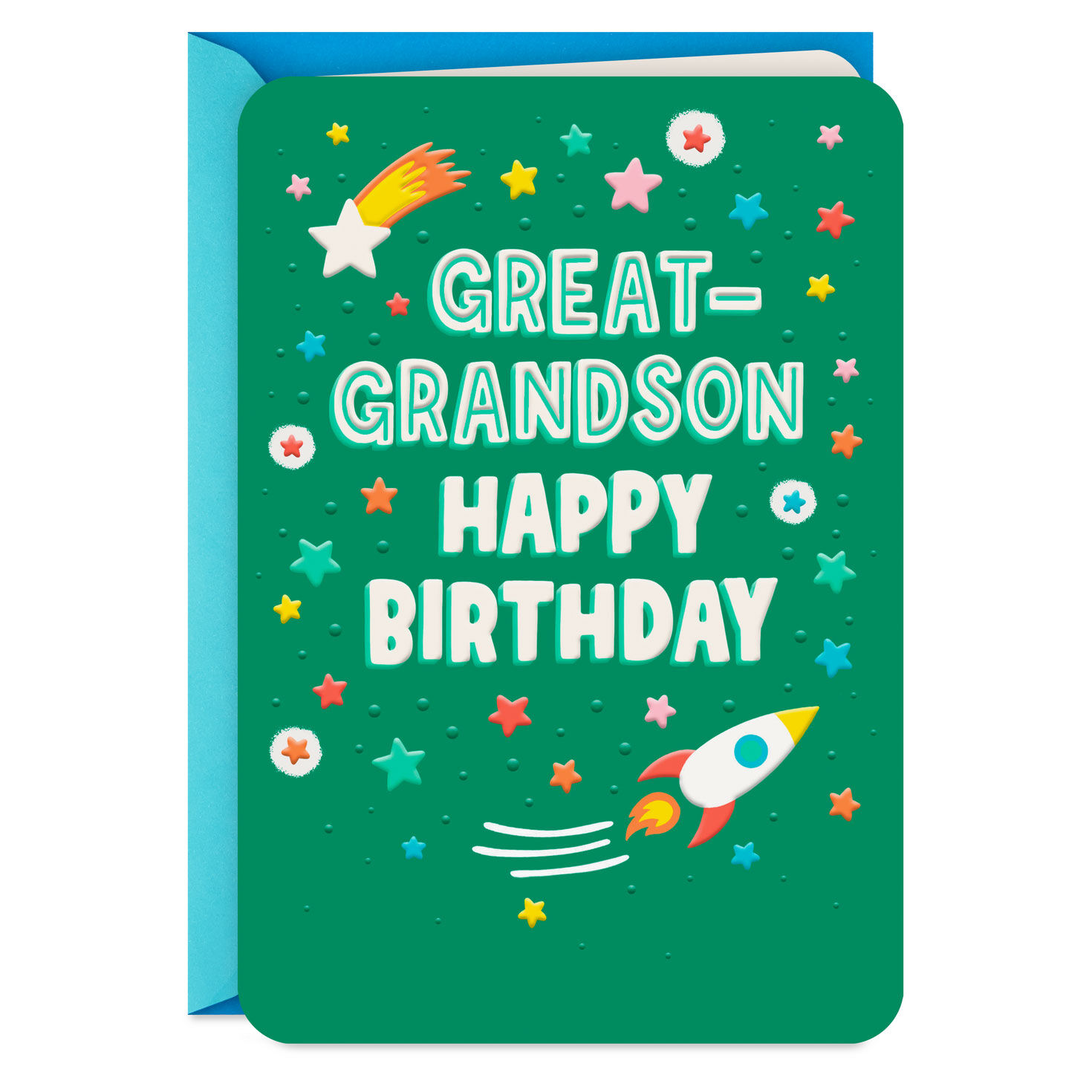 Rocket and Stars Birthday Card for Great-Grandson for only USD 2.99 | Hallmark