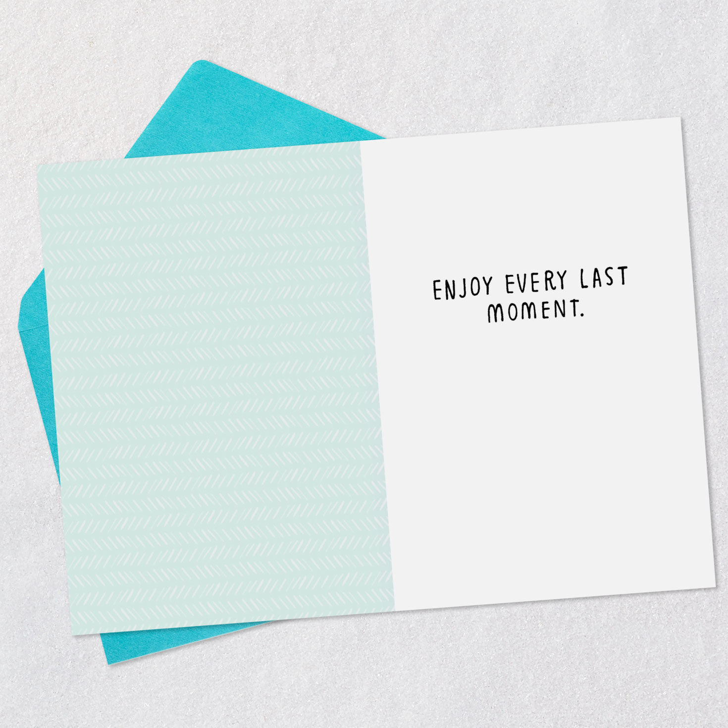 Cake With Writing Funny Birthday Card Open card with envelope image number 3