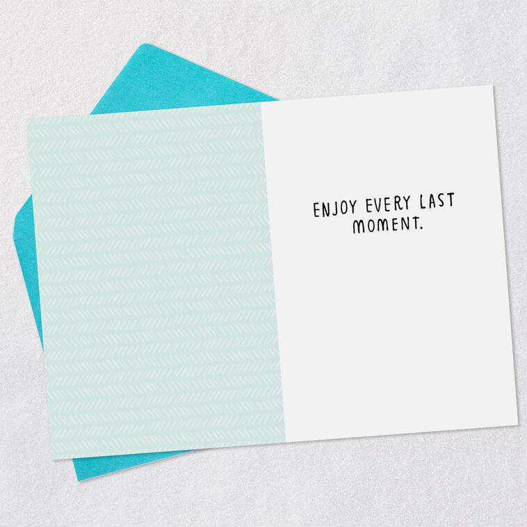 Cake With Writing Funny Birthday Card Open card with envelope image number 3