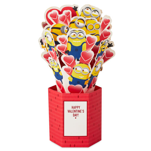Minions One in a Minion 3D Pop-Up Valentine's Day Card, 