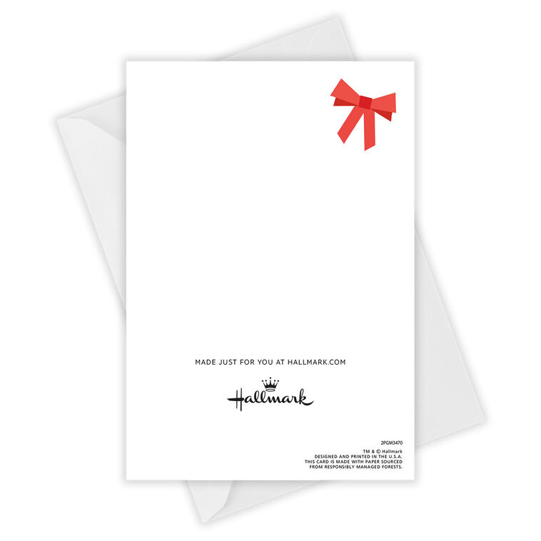 Modern Red Bow Custom Holiday Card, , large image number 5