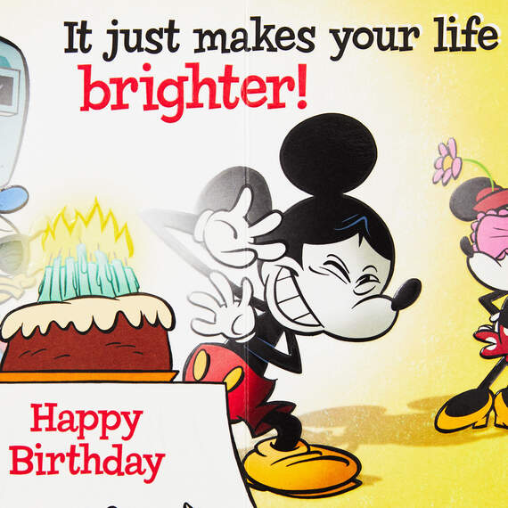Disney Mickey Mouse and Gang Funny Bright Birthday Card, , large image number 2