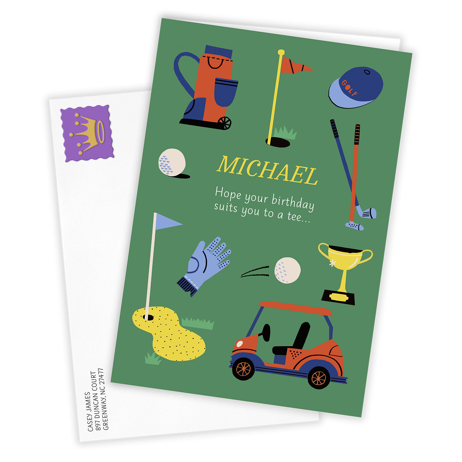 Suits You to a Tee Custom Birthday Card, , large image number 2