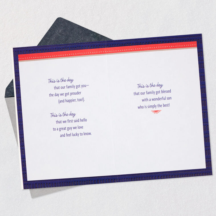 This Is the Day Birthday Card for Son, , large image number 4