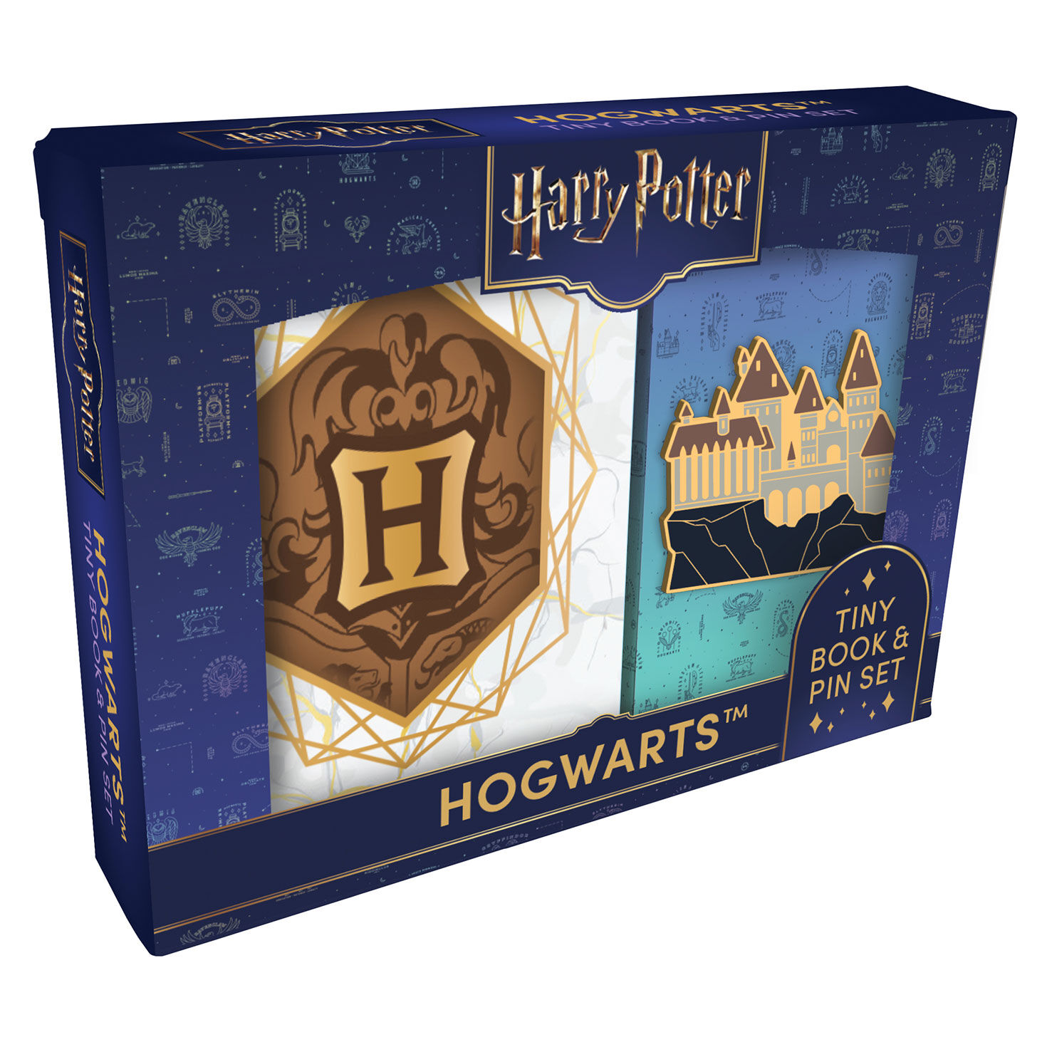 Harry Potter Hogwarts Tiny Book and Pin Set