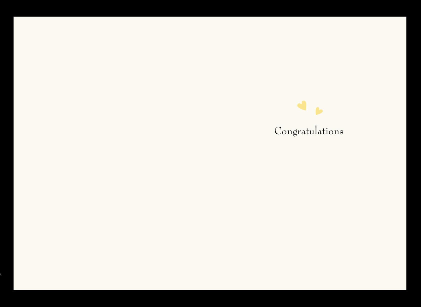 Here's to Love Wedding Card