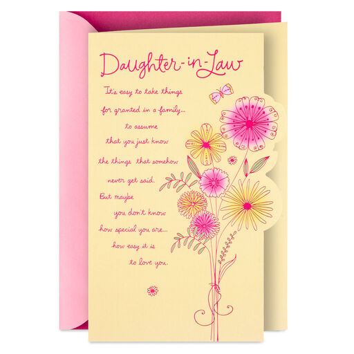 How Special You Are Birthday Card for Daughter-in-Law, 