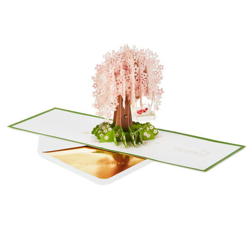 One and Only Love Cherry Blossoms 3D Pop-Up Valentine's Day Card, 