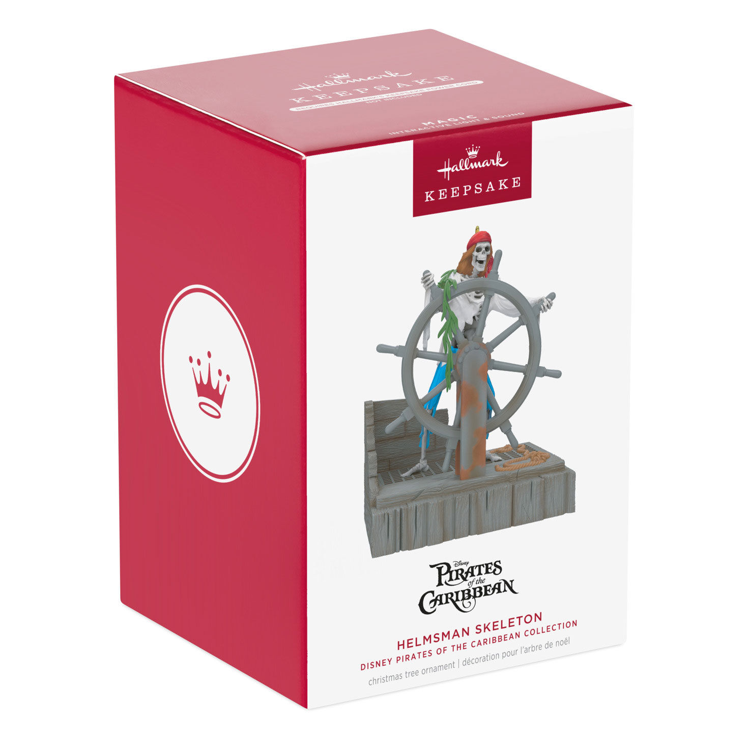 Pirates of Caribbean Skeleton at Ship Wheel Ornament package front image number 7