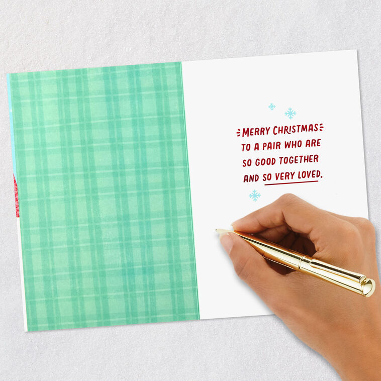 Snowmen and Cocoa Christmas Card Signing card image number 7