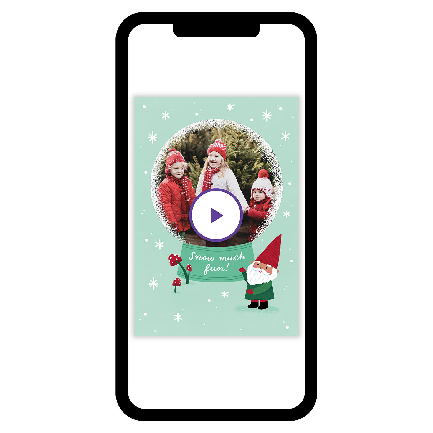 Snow Much Fun Snow Globe Holiday eCard