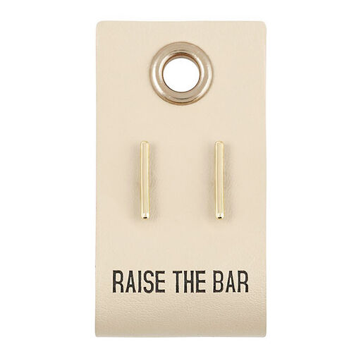 Vertical Bar Gold-Tone Stud Earrings, 