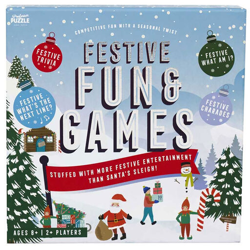 Professor Puzzle Festive Fun and Games Trivia Game, 