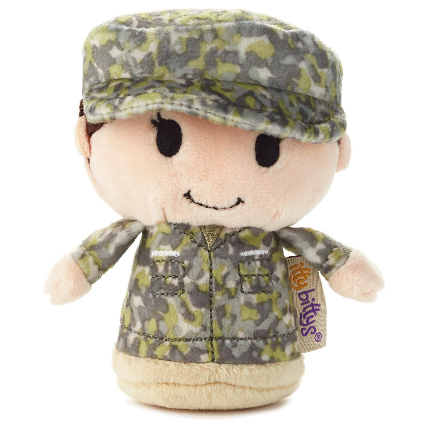 Marines FEMALE Itty Bitty with Glasses Camo Itty Bitty Air Force Army Navy Military Itty Bitty Itty Bitty Soldier with glasses