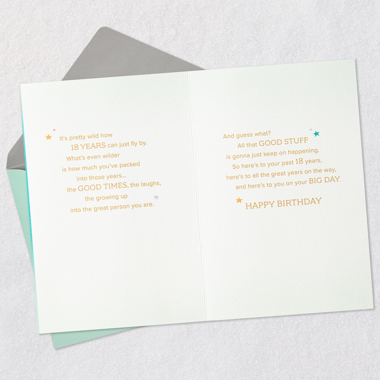 You've Grown into a Great Person 18th Birthday Card With Cake Topper, , large image number 4