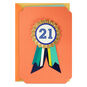 You're Beyond Ordinary 21st Birthday Card With Wearable Badge, , large image number 1