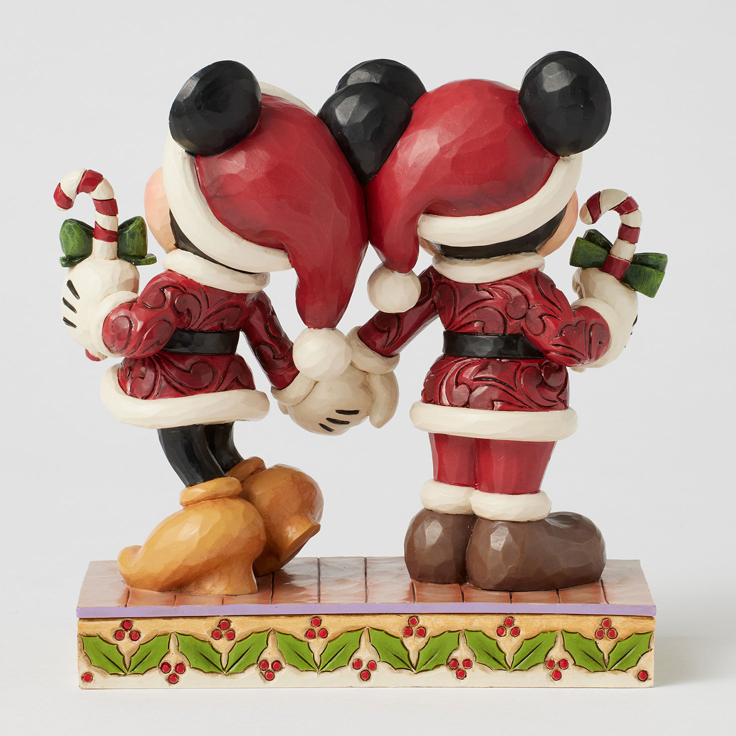 Jim Shore Disney Mickey and Minnie With Candy Canes Figurine, 6.14" for only USD 74.99 | Hallmark