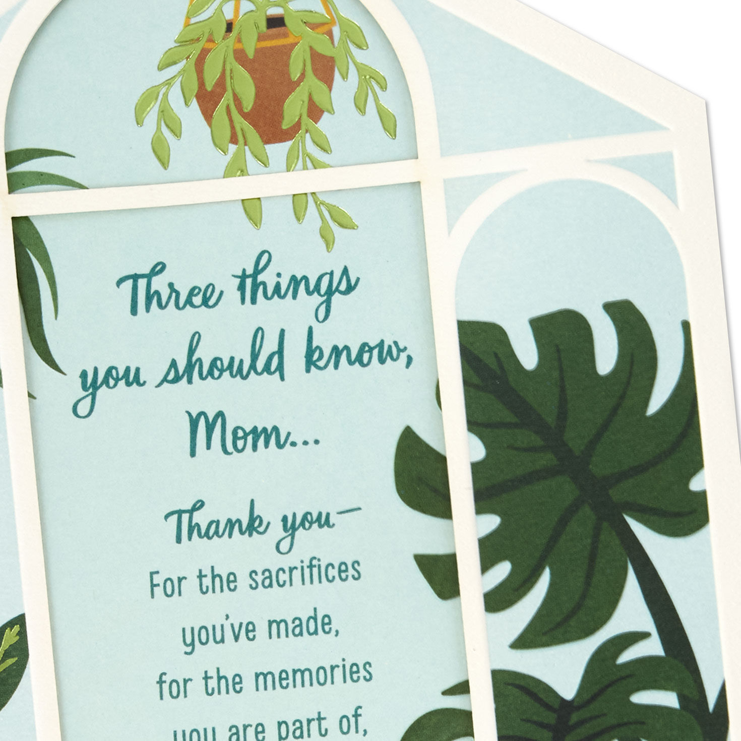 Plants in Greenhouse Mom Mother's Day Card card front detail image number 5