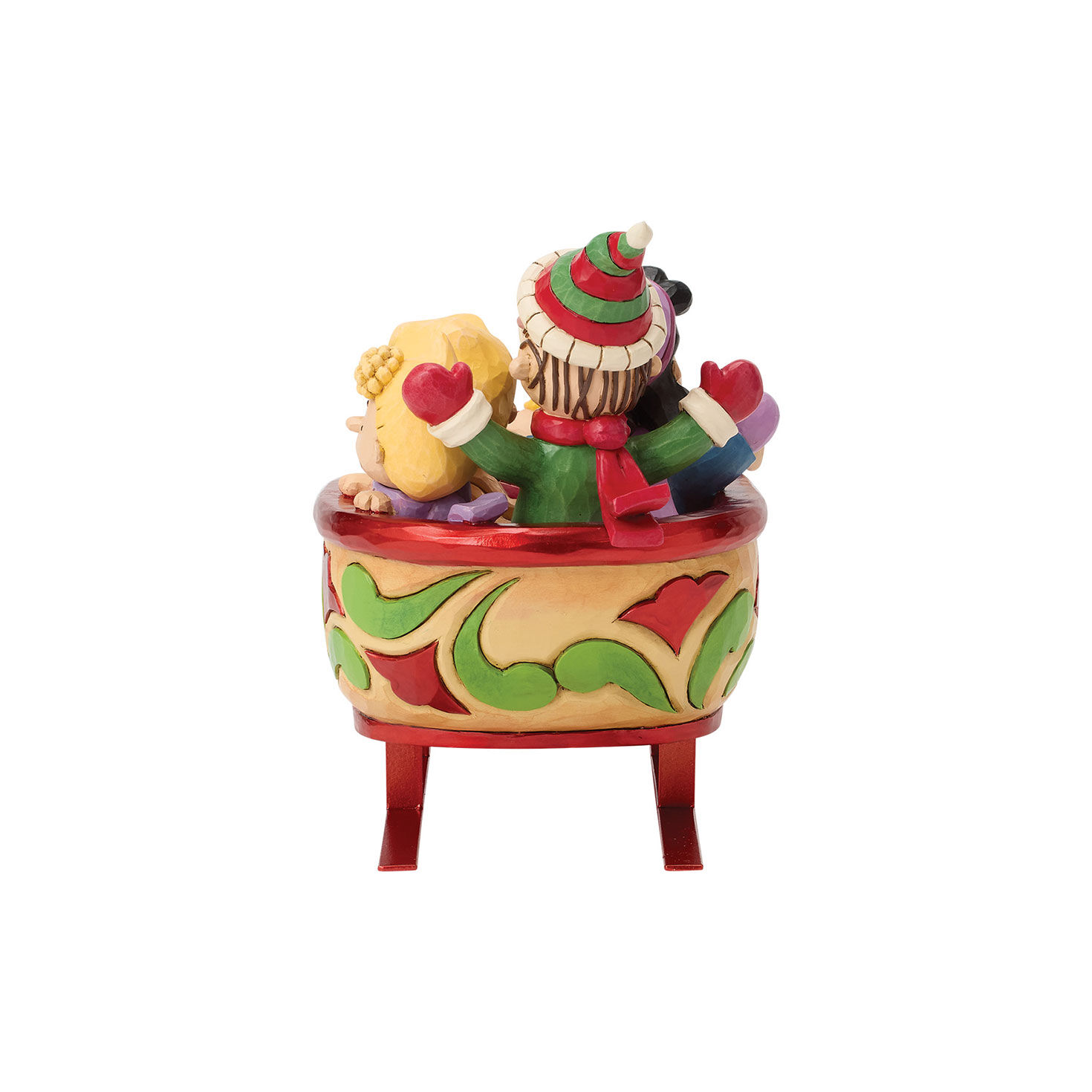 Jim Shore Peanuts Friends in Sleigh Statue side image number 5