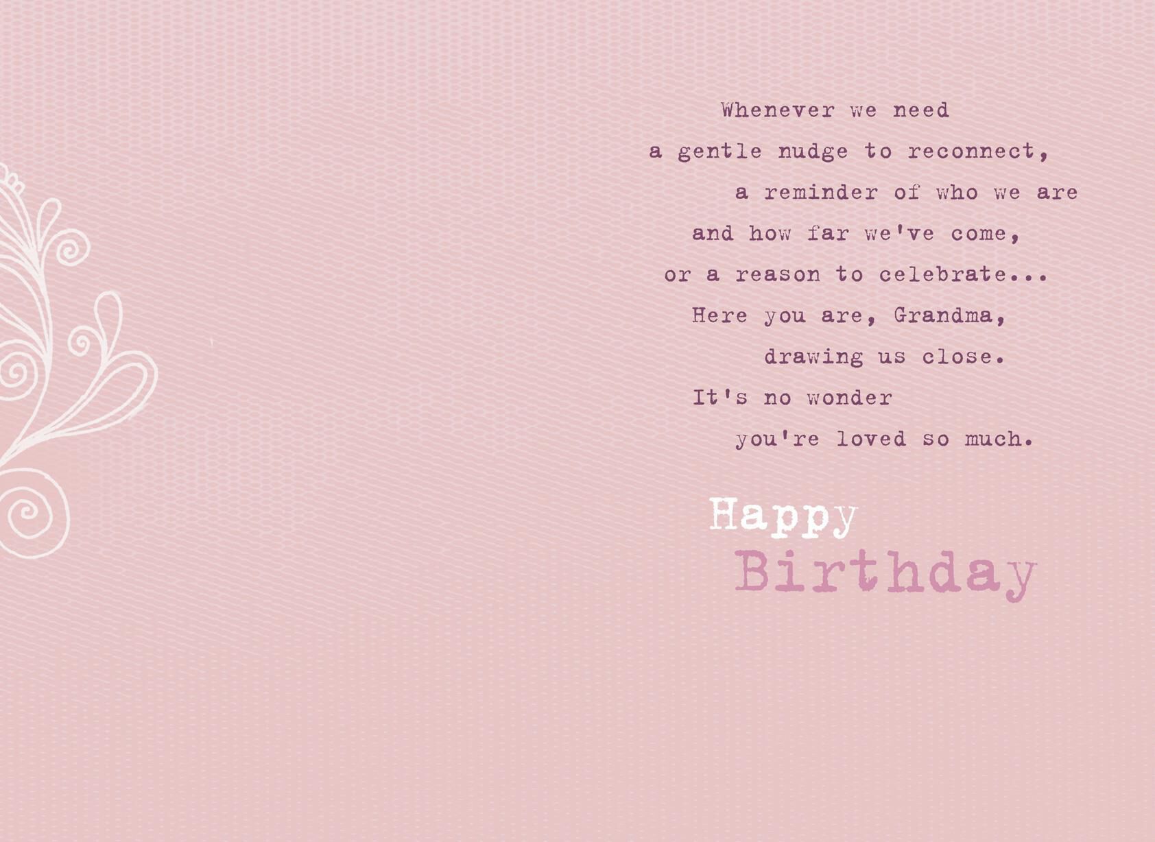 Loved So Much, Grandma Birthday Card