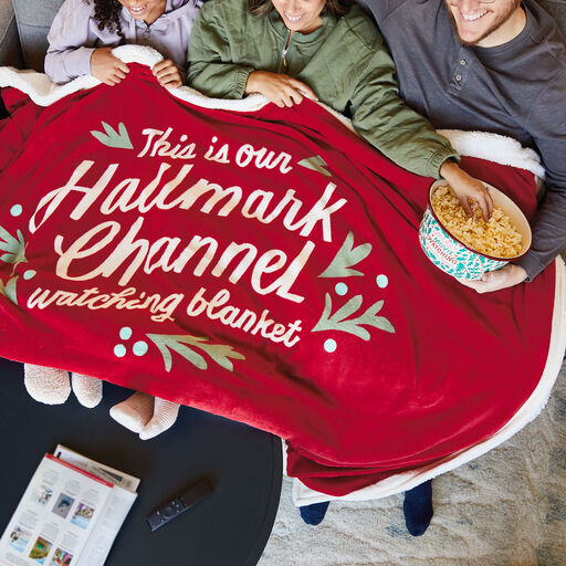 Hallmark Channel Red Oversized Blanket, 60x80, 