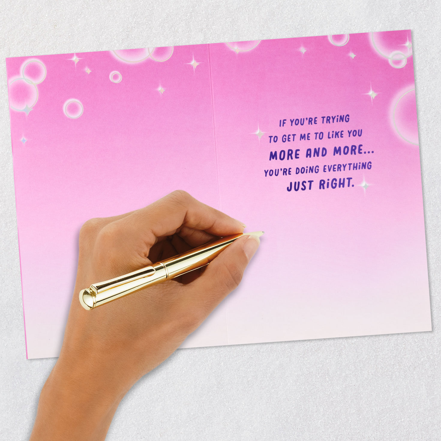 Just Right Anime Couple Kissing Romantic Love Card for only USD 5.99 | Hallmark