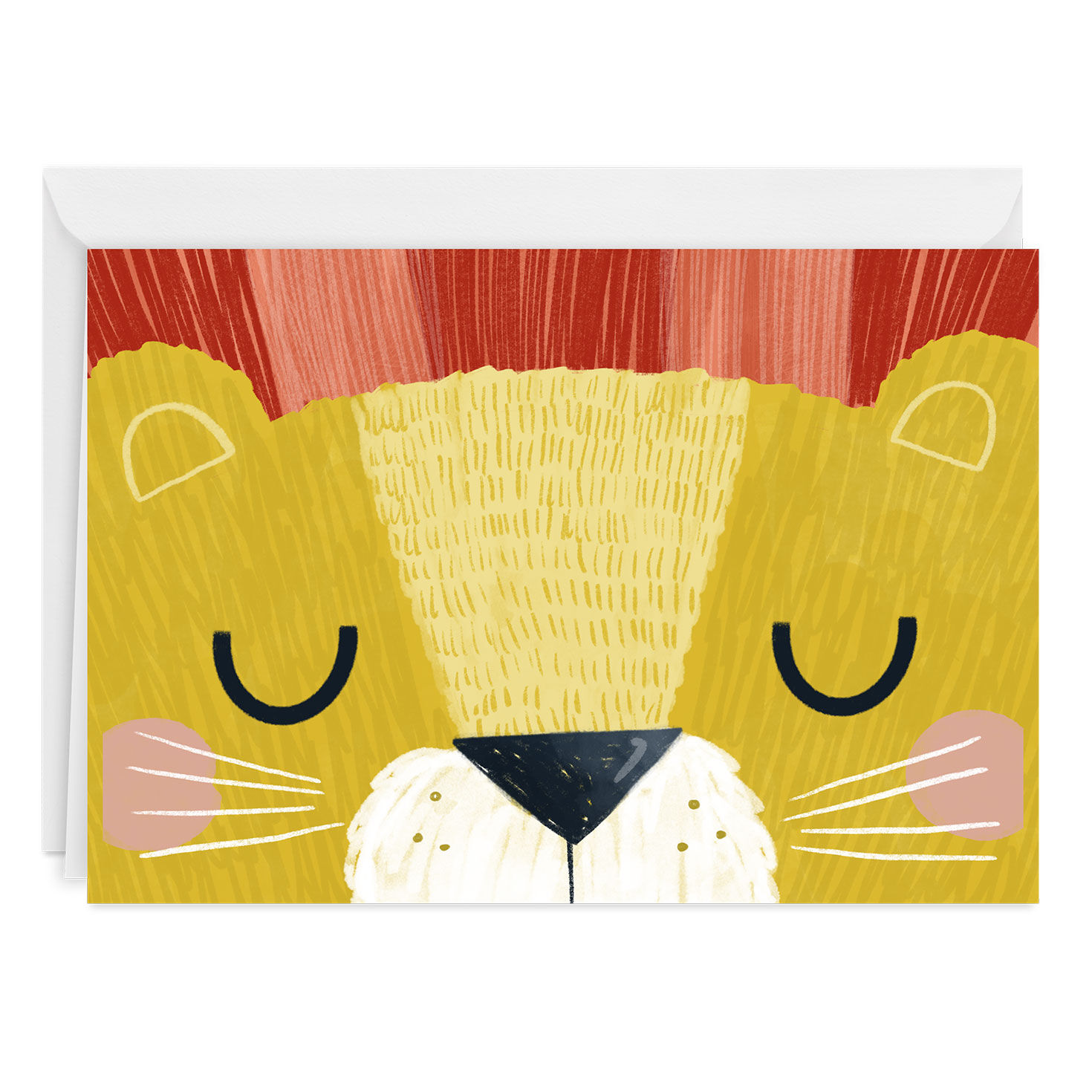 Cute Roaring Lion Custom Birthday Card
