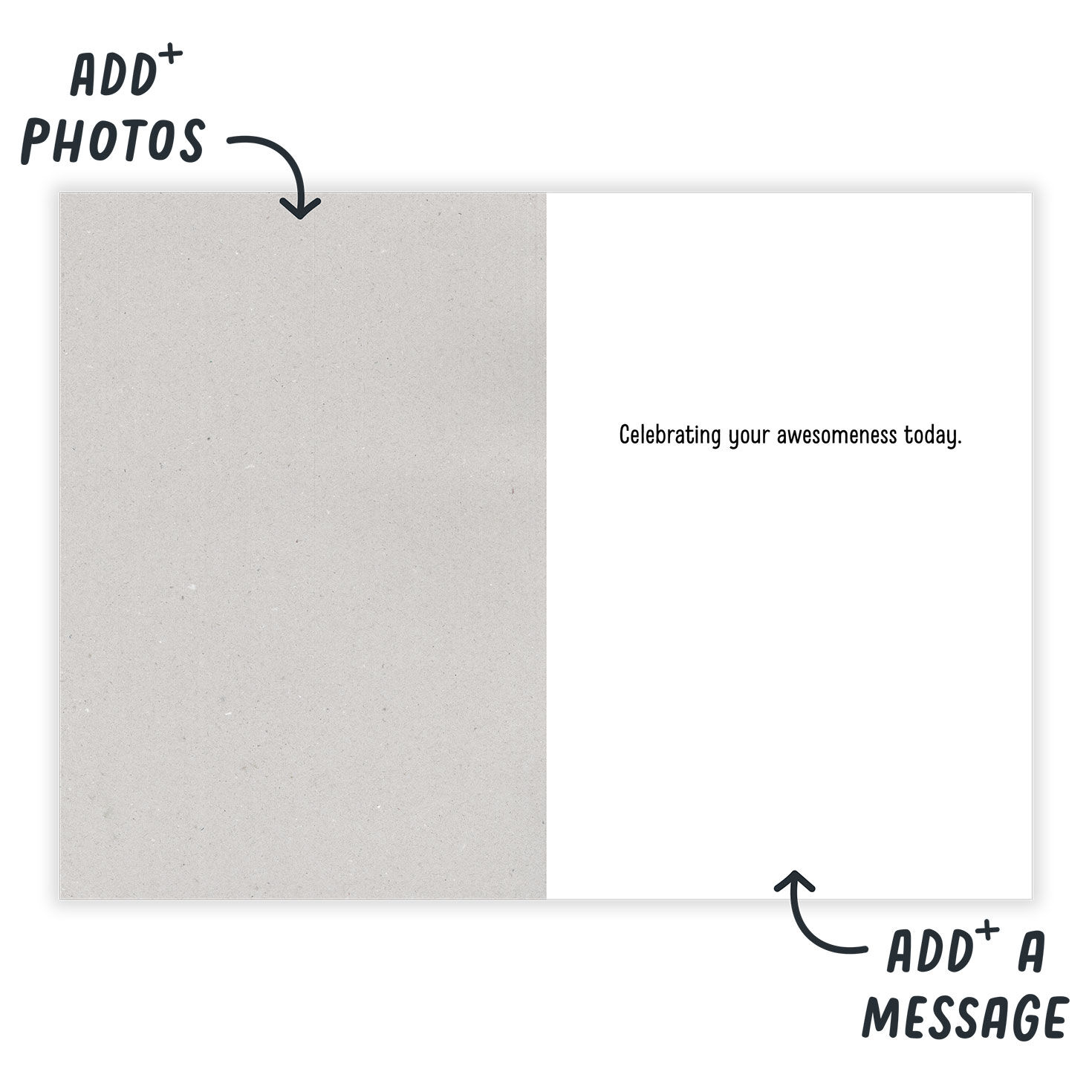 You Rock Guitar Personalized Encouragement Card Open Card indicating personalization image number 3