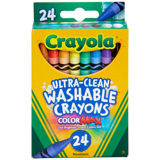 Crayola Washable Crayons, 24-Count, 