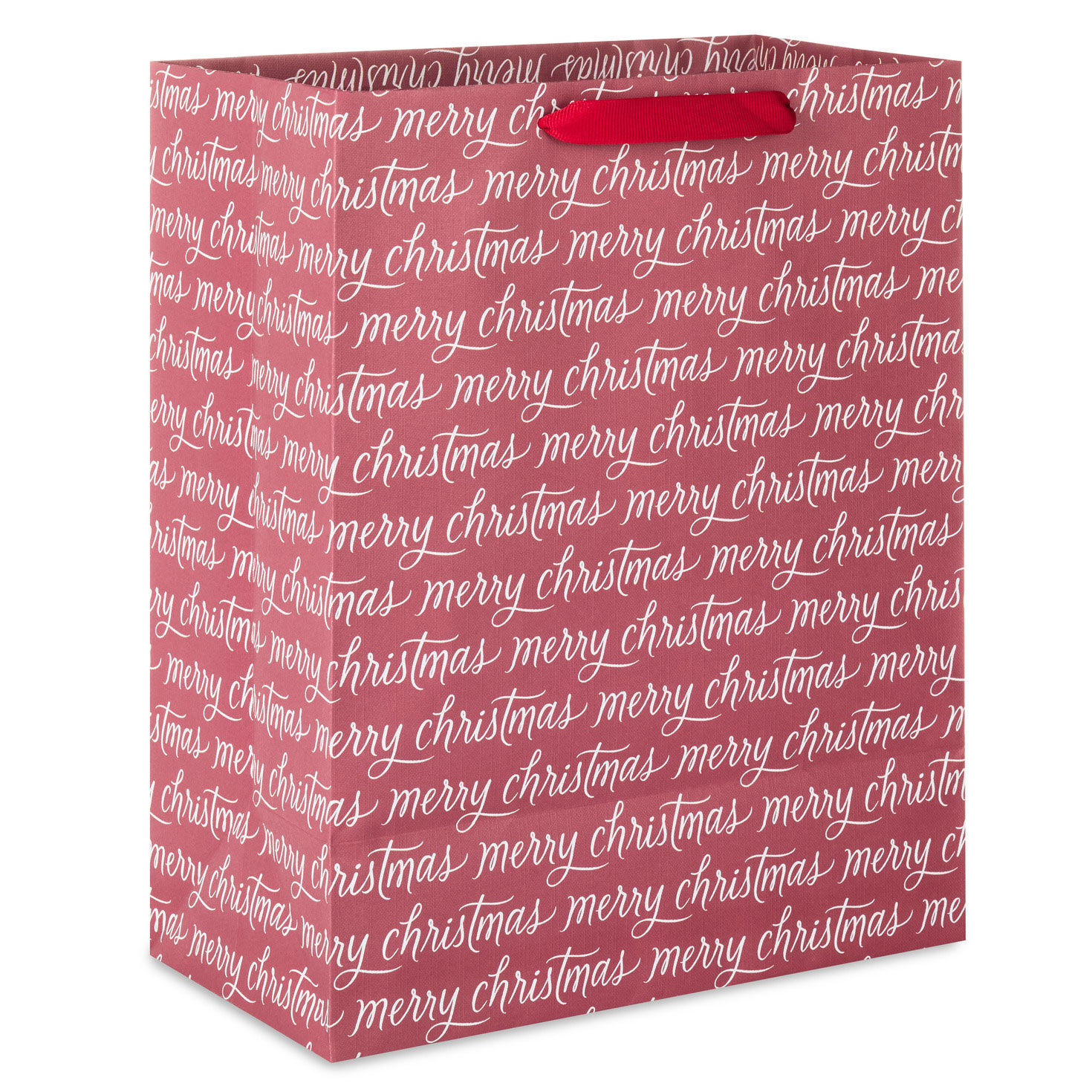 13" Merry Christmas Messages on Burgundy Large Gift Bag for only USD 4.49 | Hallmark