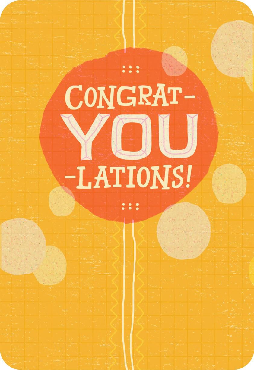 It's All You Congratulations Card