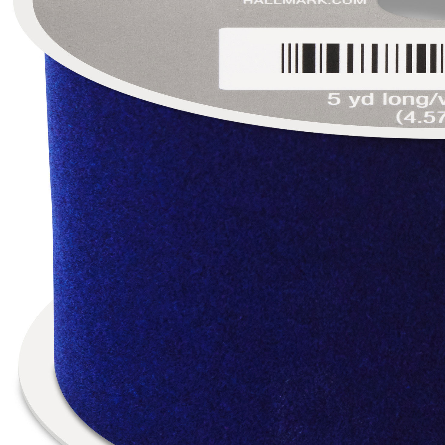 1.5" Navy Blue Velvet Ribbon, 15', Navy Blue, large image number 3