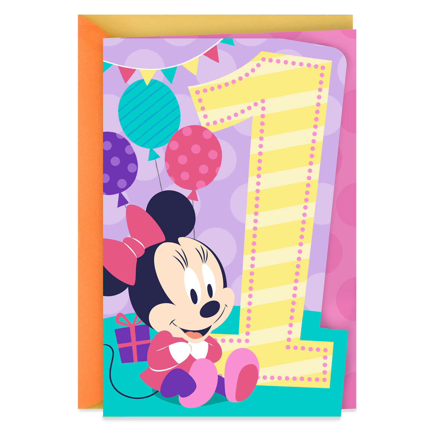 Minnie Mouse Musical 1st Birthday Card Greeting Cards Hallmark