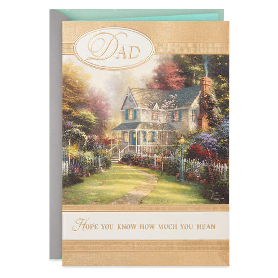 Thomas Kinkade Grateful for You Easter Card for Dad