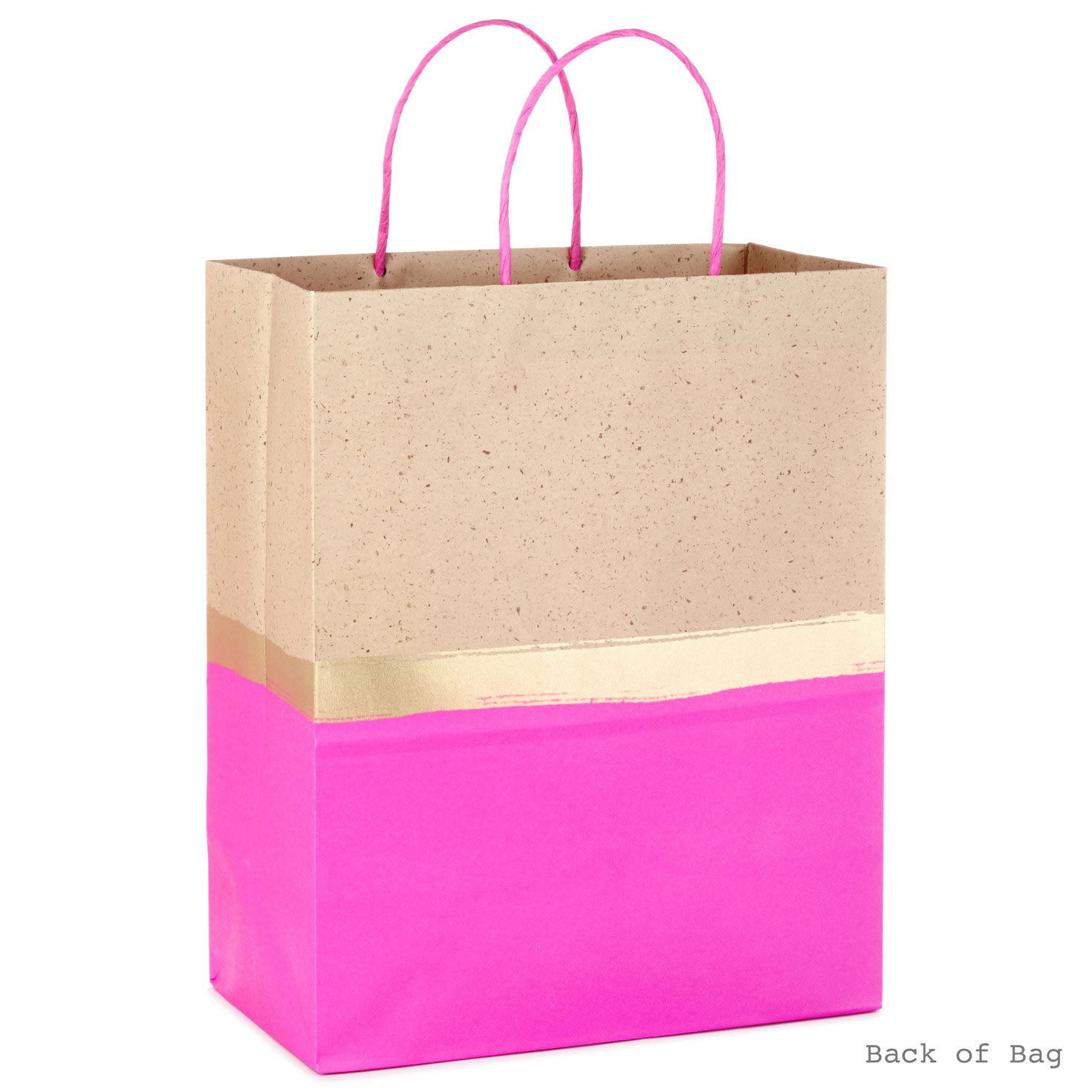 Pink, Gold and Kraft Paper Large Gift Bag Bundle back image number 5