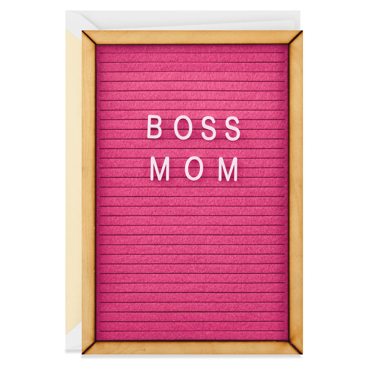 Boss Mom Letter Board Mother's Day Card