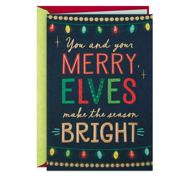 You Brighten the Season Christmas Card for Brother and His Family